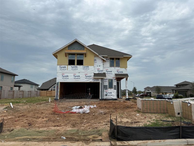 In-progress construction of a new home in Candela, Richmond, TX (Image 8).