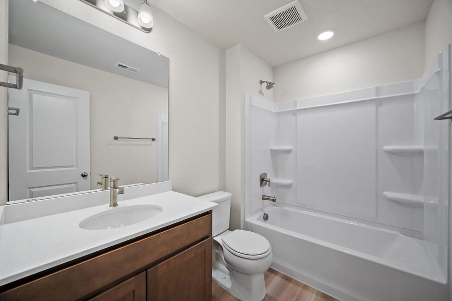 Furnished interior view inside a new home in Ridge at Lorson Ranch, Colorado Springs (Image 18).