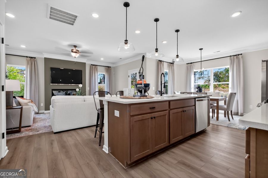 Furnished interior view inside a new home in Stonebridge North, Macon (Image 5).