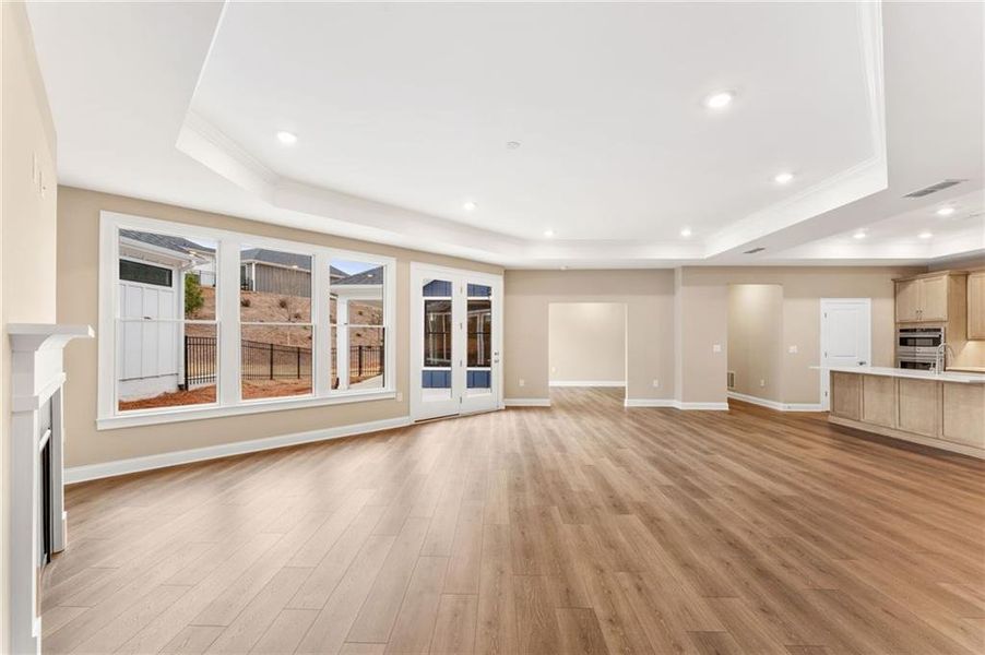 Spacious, unfurnished interior of a new home in The Courtyards at Redbud Lane, Holly Springs (Image 9). Spacious, unfurnished interior of a new home in The Courtyards at Redbud Lane, Holly Springs (Image 9).