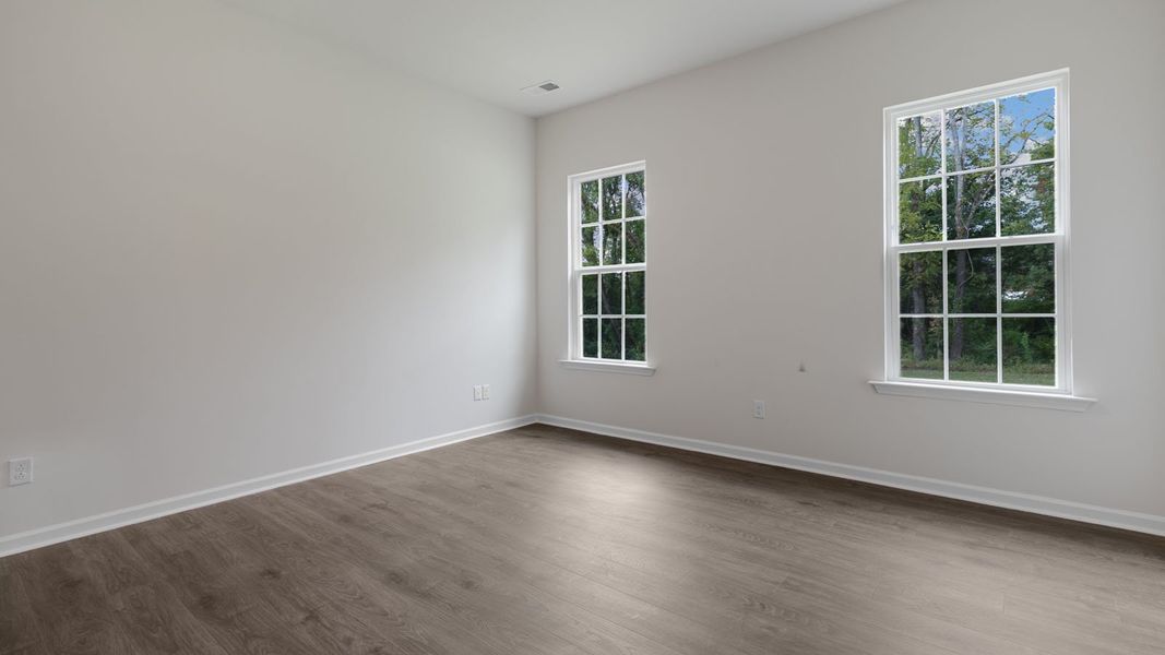 Spacious, unfurnished interior of a new home in The Villas at Kinsley, Jamestown (Image 12). Spacious, unfurnished interior of a new home in The Villas at Kinsley, Jamestown (Image 12).