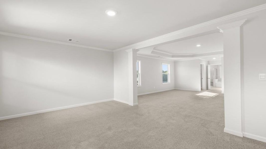 Spacious, unfurnished interior of a new home in Hamptons at Riverwood East, Dallas (Image 12).