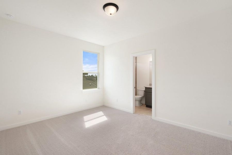Spacious, unfurnished interior of a new home in Terrace Collection at Heritage, Dripping Springs (Image 29). Spacious, unfurnished interior of a new home in Terrace Collection at Heritage, Dripping Springs (Image 29).
