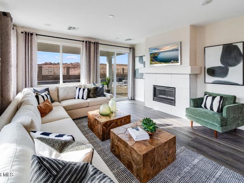 Furnished interior view inside a new home in South Ranch Western Collection, Prescott (Image 3).