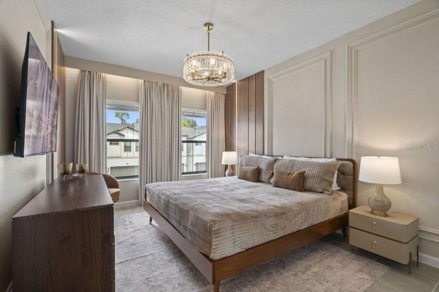 Furnished interior view inside a new home in , Orlando (Image 17). Furnished interior view inside a new home in , Orlando (Image 17).