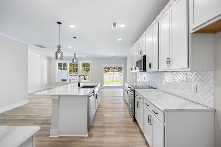 Furnished interior view inside a new home in Harbor Crossing, Greensboro (Image 12).