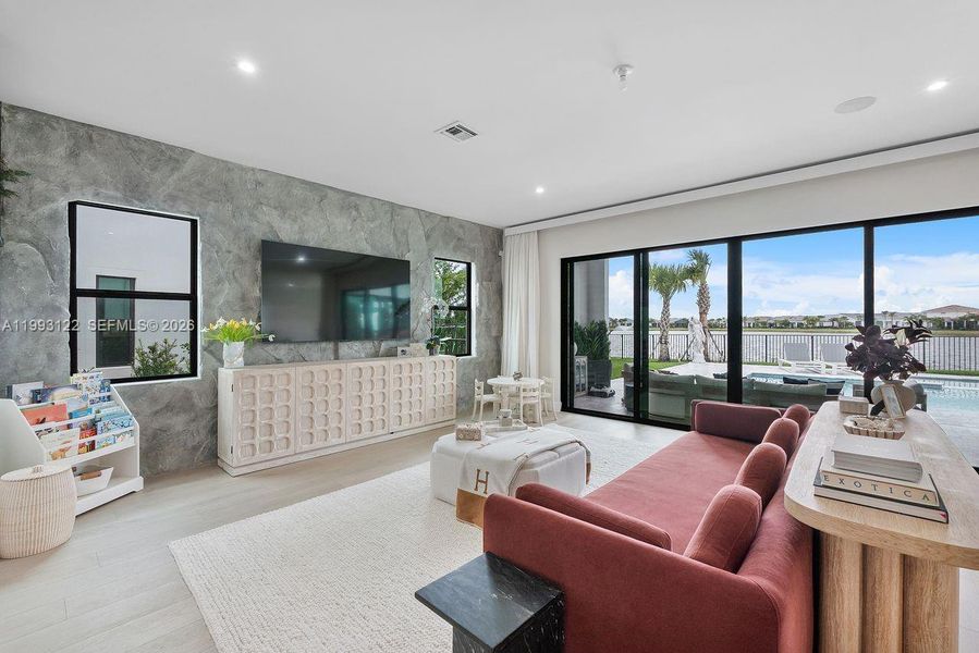 Custom Stone Feature Wall