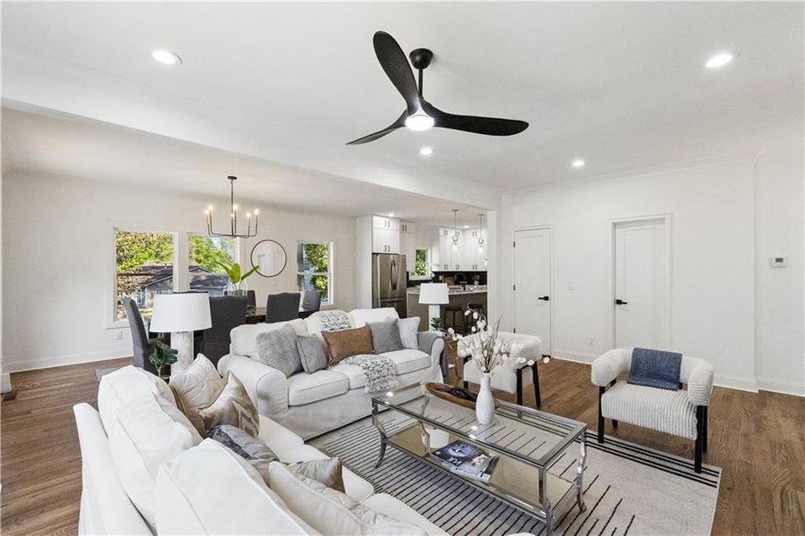 Furnished interior view inside a new home in , Decatur (Image 8).
