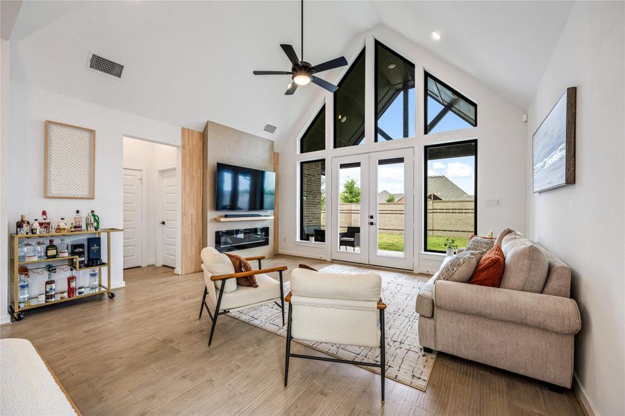 Furnished interior view inside a new home in , Cypress (Image 14).