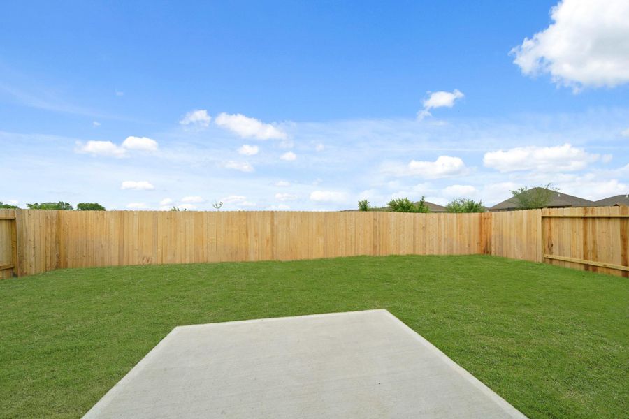 Exterior details and patio area of a home in Mirabella, Brookshire (Image 3).