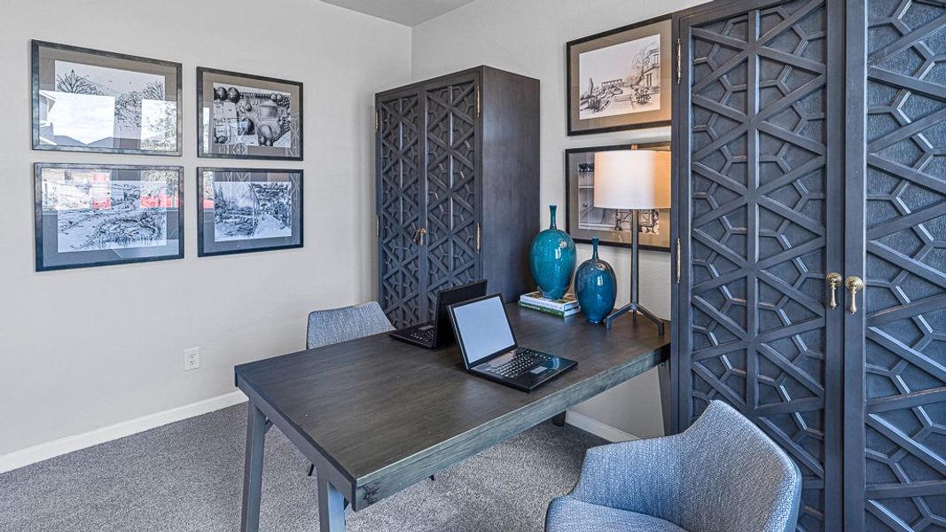Furnished interior view inside a new home in Bridge Creek 45s and 50s, Cypress (Image 8).