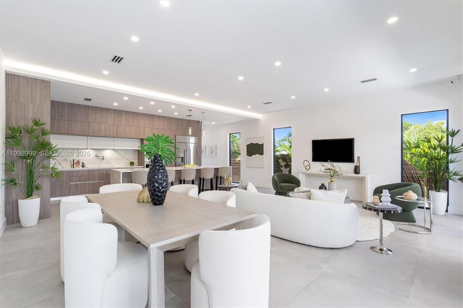 Furnished interior view inside a new home in , Fort Lauderdale (Image 5).