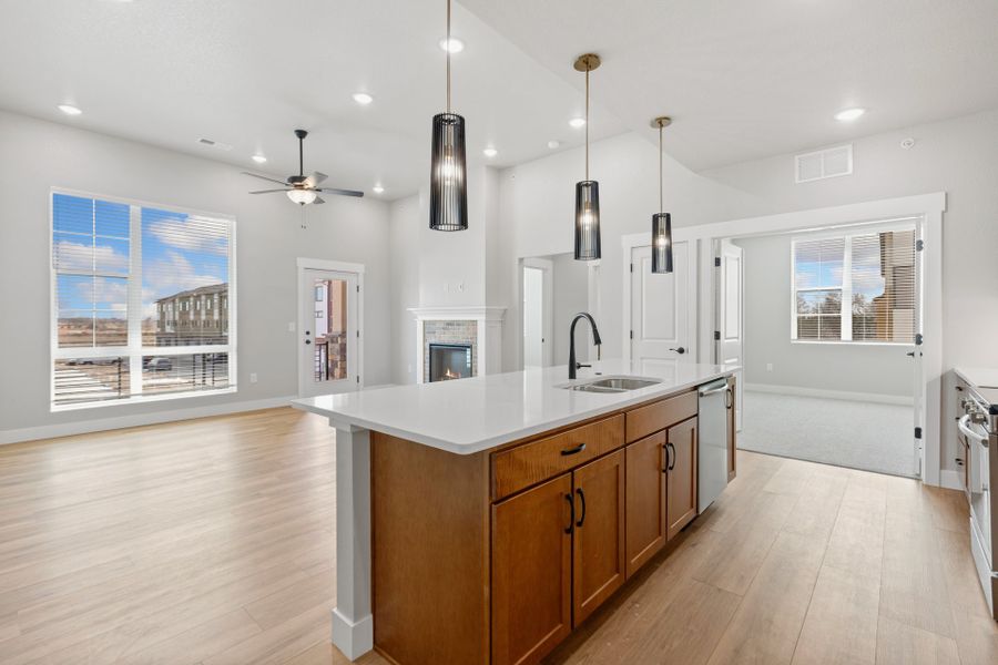 Representative furnished interior of a home built from the The Sunlight by Landmark Homes in Northfield at Old Town, Fort Collins (Image 6).