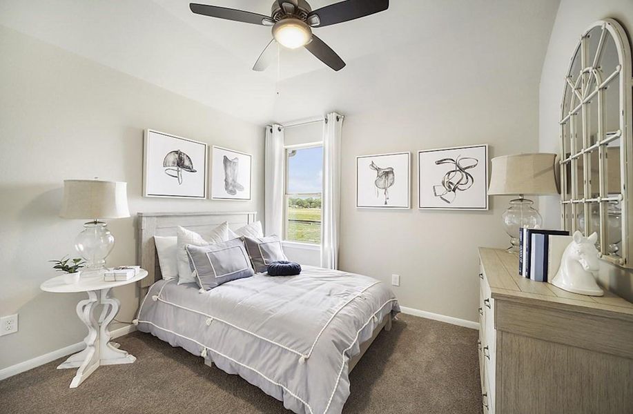 Furnished interior view inside a new home in Laurel Landing: Founders Collection, Alvin (Image 9).