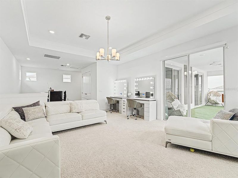 Furnished interior view inside a new home in , San Antonio (Image 54).