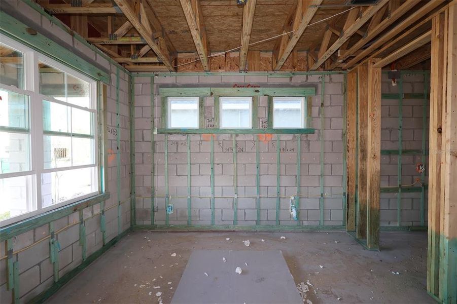 In-progress construction of a new home in Center Lake on the Park, St. Cloud, FL (Image 8).