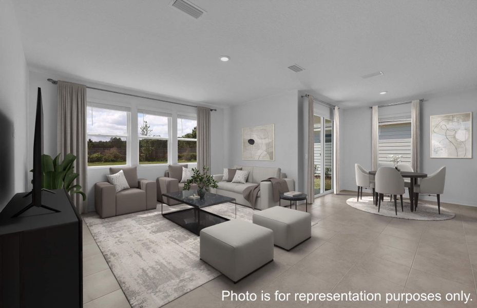 Furnished interior view inside a new home in Hyland Trail, Green Cove Springs (Image 8).