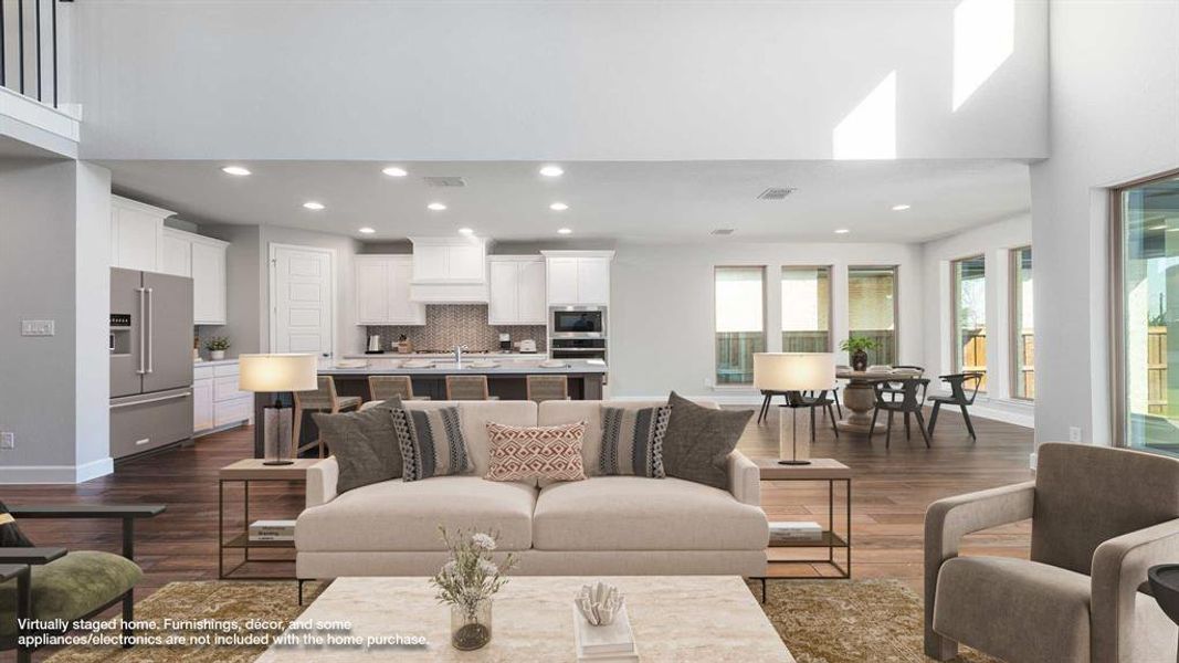 Furnished interior view inside a new home in Trinity Falls 50', McKinney (Image 8).