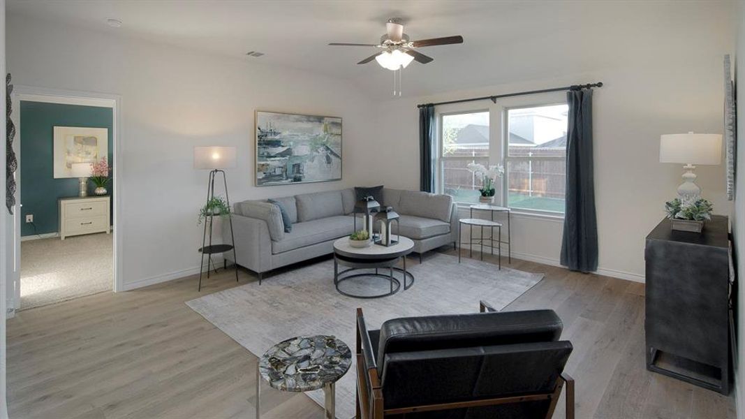 Furnished interior view inside a new home in Bel Air Village, Sherman (Image 25).