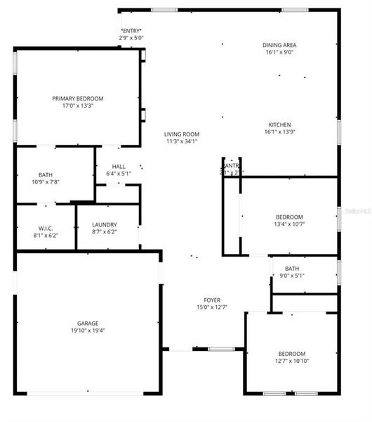 2D floor plan layout of this home in , Dunedin, FL (Image 5).