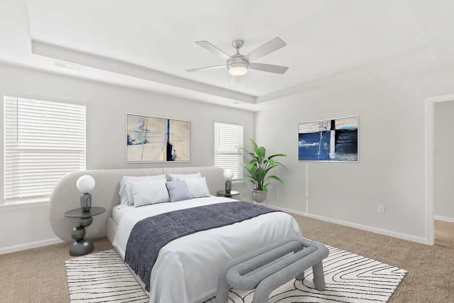 Furnished interior view inside a new home in Crown Pointe, Simpsonville (Image 6).