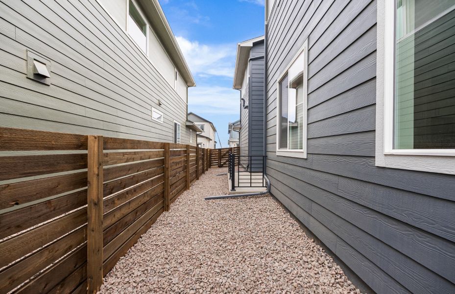 Exterior details and patio area of a home in Barefoot Village, Firestone (Image 20). Exterior details and patio area of a home in Barefoot Village, Firestone (Image 20).