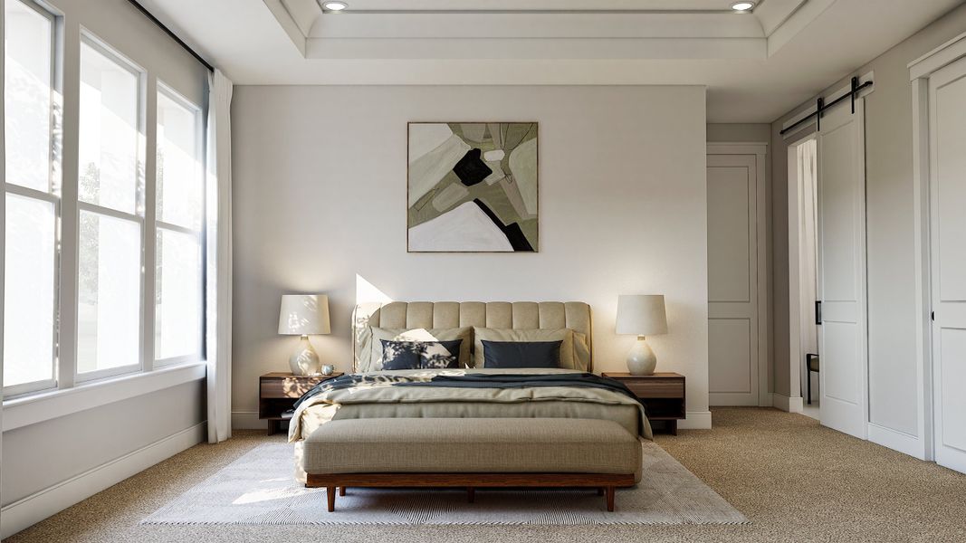 Representative furnished interior of a home built from the Stirling by K. Hovnanian® Homes in Monterra, Rockwall (Image 17).