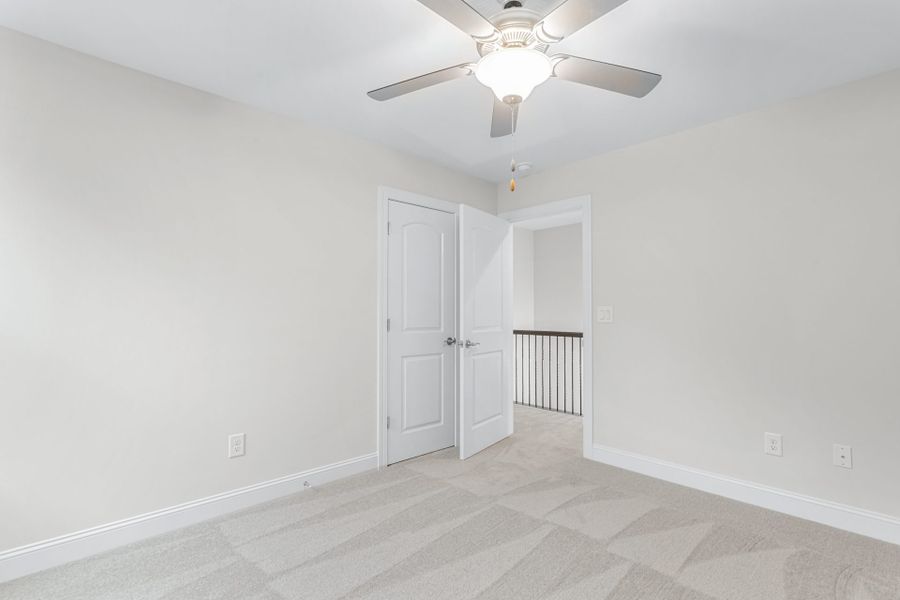 Representative unfurnished interior of a home built from the Kendall Lux by Keystone Homes NC in Weybridge, Burlington (Image 43).