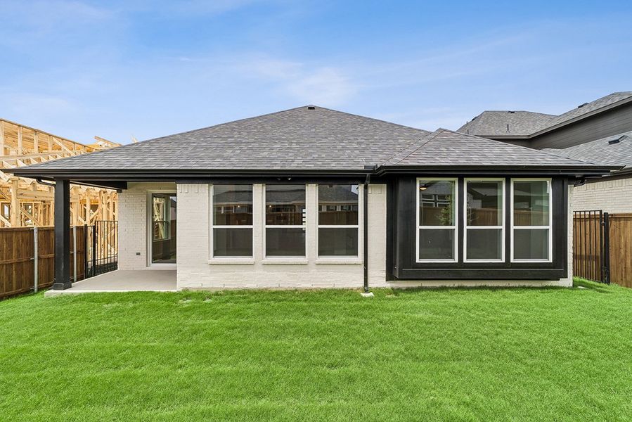 Representative exterior details of a home built from the Kindrick by Landon Homes in Fields - East Village, Frisco (Image 4). Representative exterior details of a home built from the Kindrick by Landon Homes in Fields - East Village, Frisco (Image 4).
