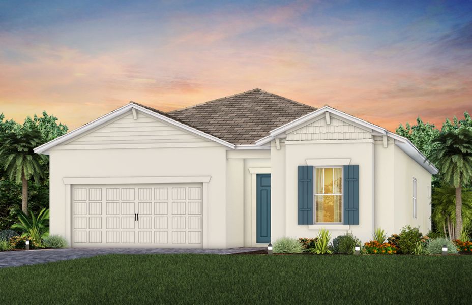 Elevation C202 in Craftsman Heron Plume Elevation C202 in Craftsman Heron Plume
