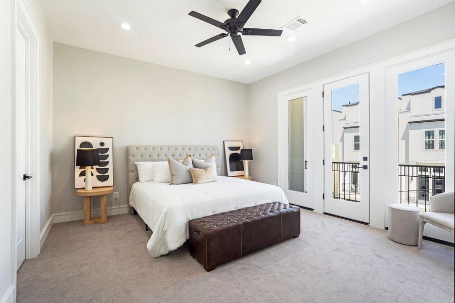 Furnished interior view inside a new home in , Houston (Image 24).