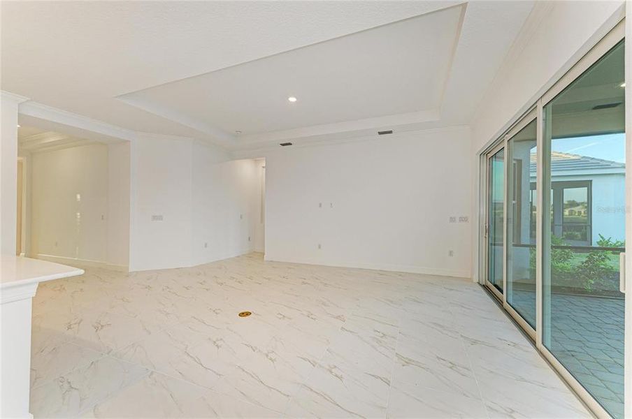 Spacious, unfurnished interior of a new home in Esplanade at Azario Lakewood Ranch, Lakewood Ranch (Image 49). Spacious, unfurnished interior of a new home in Esplanade at Azario Lakewood Ranch, Lakewood Ranch (Image 49).