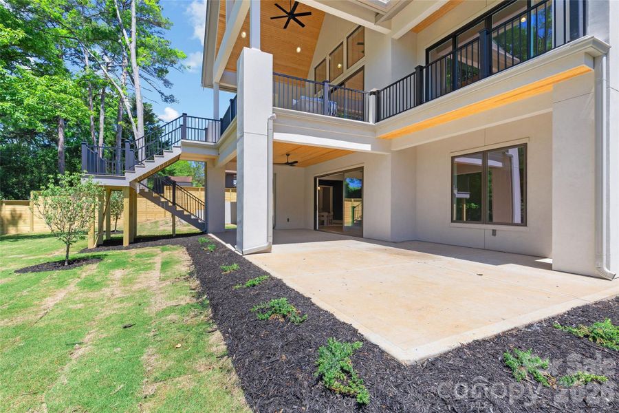 Walkout patio at Basement