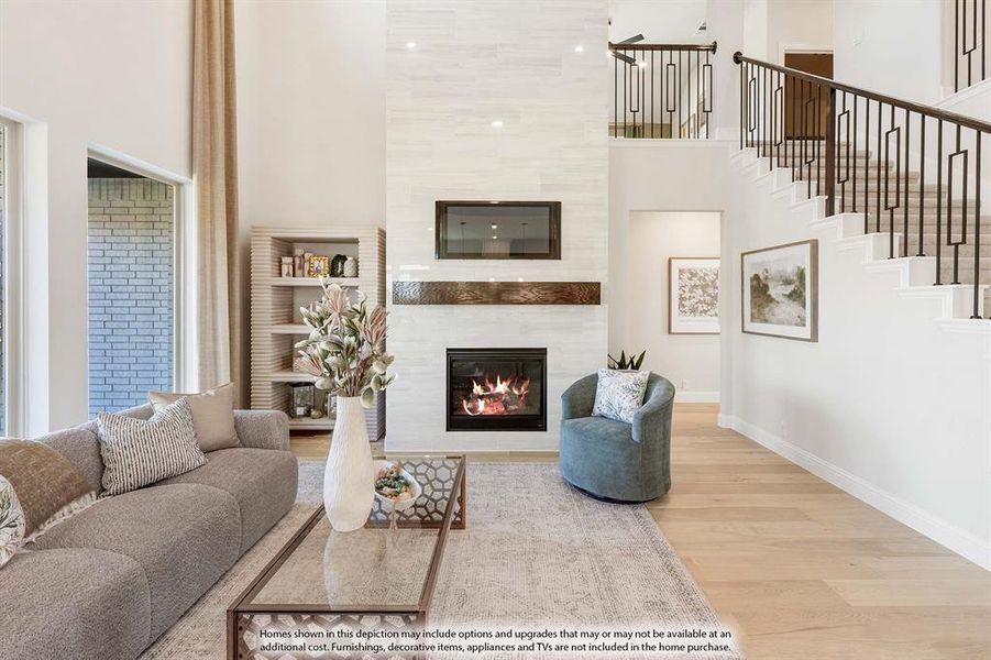 Furnished interior view inside a new home in Wildflower Ranch, Fort Worth (Image 27).