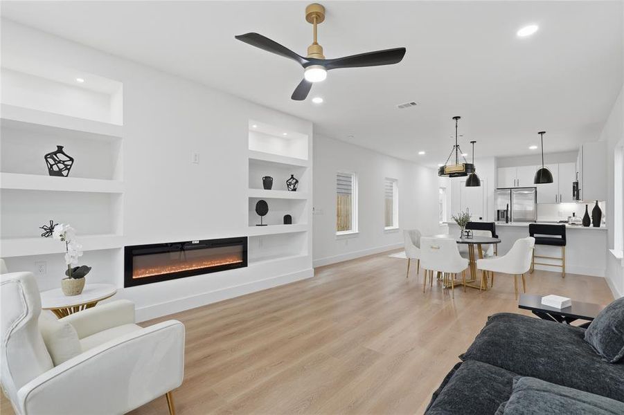 Furnished interior view inside a new home in , Dallas (Image 7).