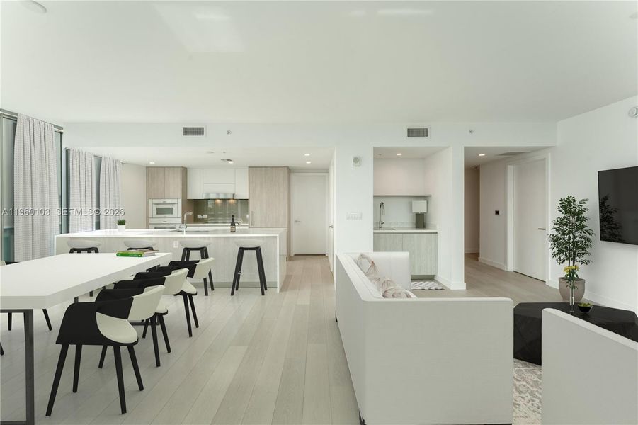 Furnished interior view inside a new home in , Bay Harbor Islands (Image 14). Furnished interior view inside a new home in , Bay Harbor Islands (Image 14).