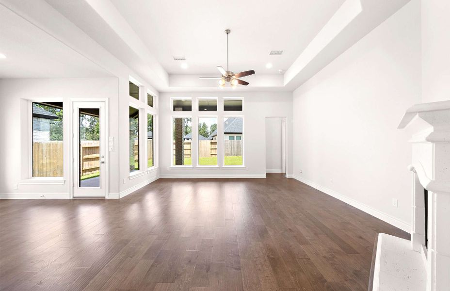 Representative unfurnished interior of a home built from the 3070AU by Ravenna Homes in Audubon 60′, Magnolia (Image 24).