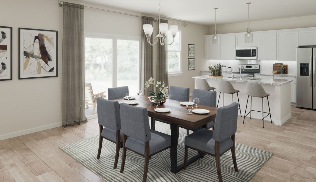Dining Area and Kitchen