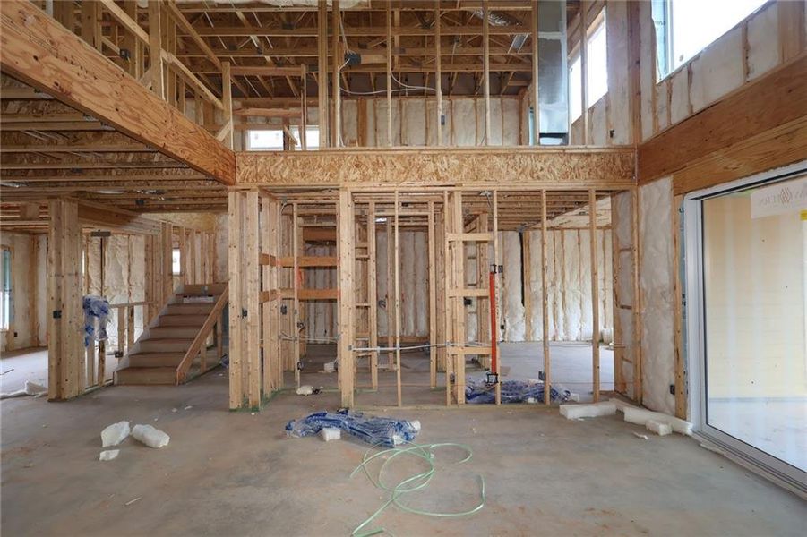 In-progress construction of a new home in Havencroft, Woodstock, GA (Image 10).