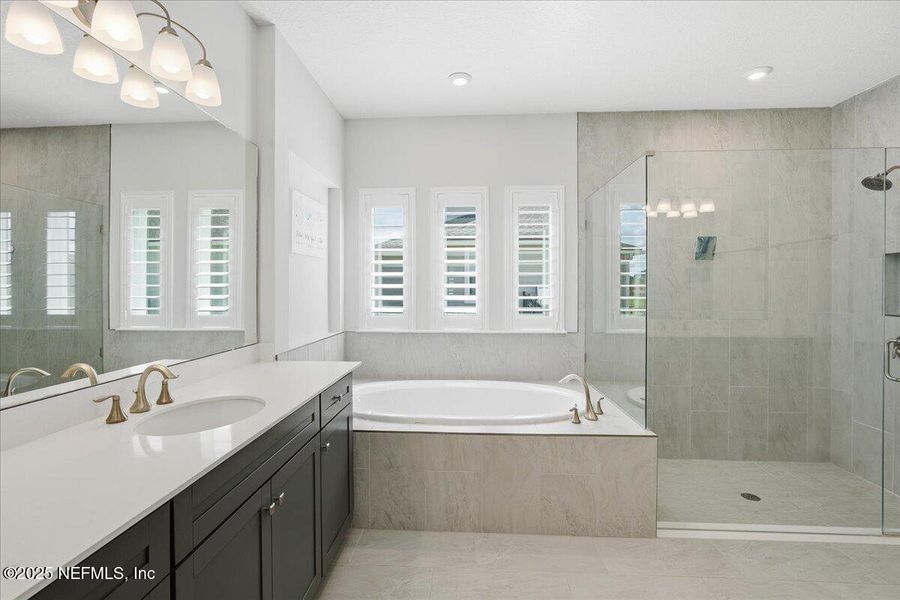 Furnished interior view inside a new home in Trailmark - Phase 6, St. Augustine (Image 40). Furnished interior view inside a new home in Trailmark - Phase 6, St. Augustine (Image 40).