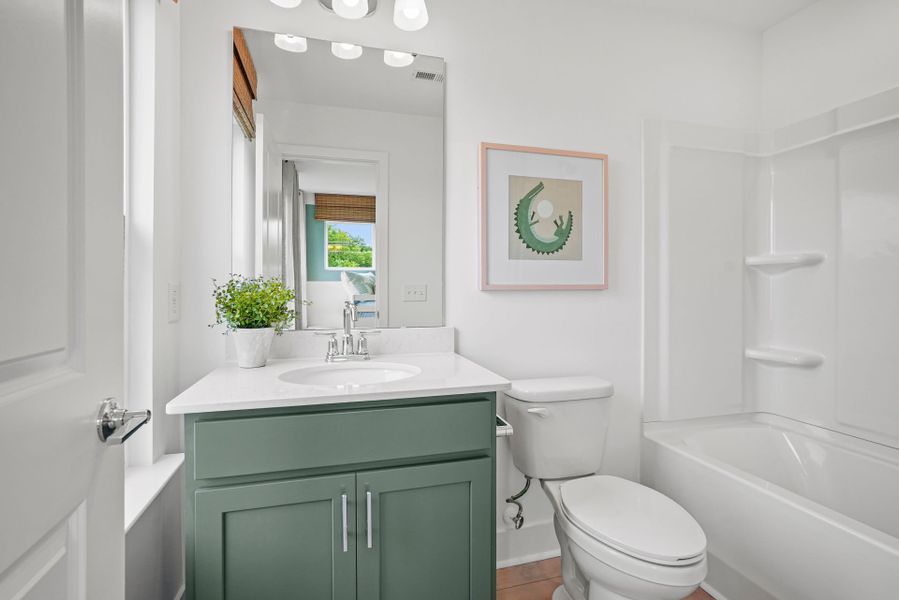Representative furnished interior of a home built from the Evans by Pulte Homes in West End Heights, Charlotte (Image 18).