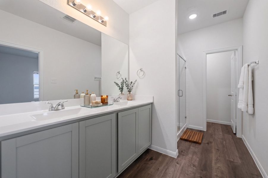 Representative furnished interior of a home built from the Ruby by CastleRock Communities in La Terra, Celina (Image 9).