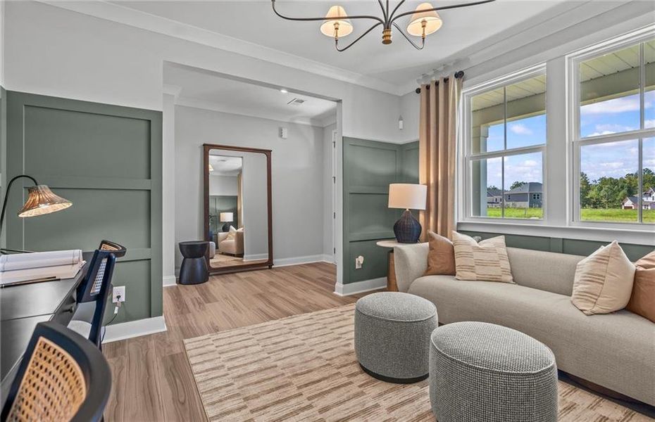 Furnished interior view inside a new home in Linden Grove, Powder Springs (Image 18).