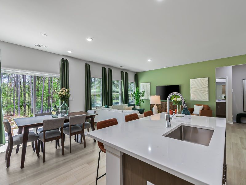Furnished interior view inside a new home in Cadence Meadows, Zebulon (Image 10).