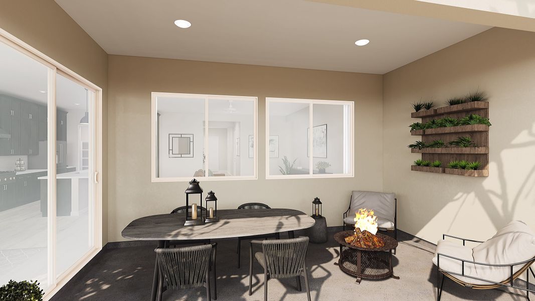 Representative furnished interior of a home built from the Calderwood Plan 4504 by Tri Pointe Homes in Soleo, San Tan Valley (Image 17).