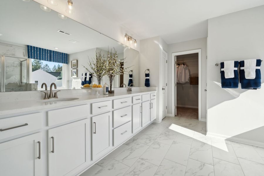 Furnished interior view inside a new home in Fallbrook Single Family Homes, Indian Trail (Image 16). Furnished interior view inside a new home in Fallbrook Single Family Homes, Indian Trail (Image 16).