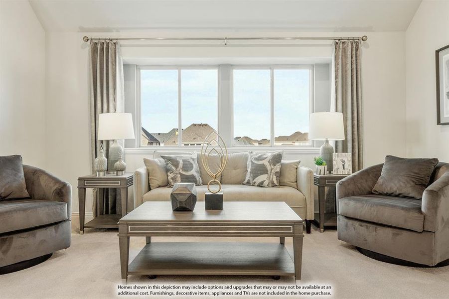 Furnished interior view inside a new home in Hayes Crossing, Midlothian (Image 33). Furnished interior view inside a new home in Hayes Crossing, Midlothian (Image 33).