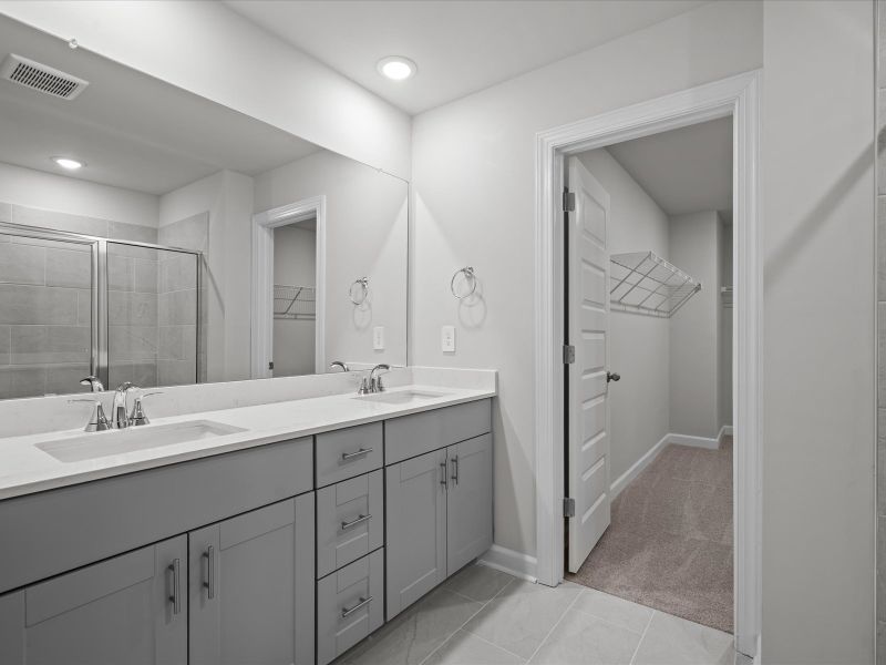 Furnished interior view inside a new home in Creek Ridge - Signature Collection, Spartanburg (Image 6). Furnished interior view inside a new home in Creek Ridge - Signature Collection, Spartanburg (Image 6).