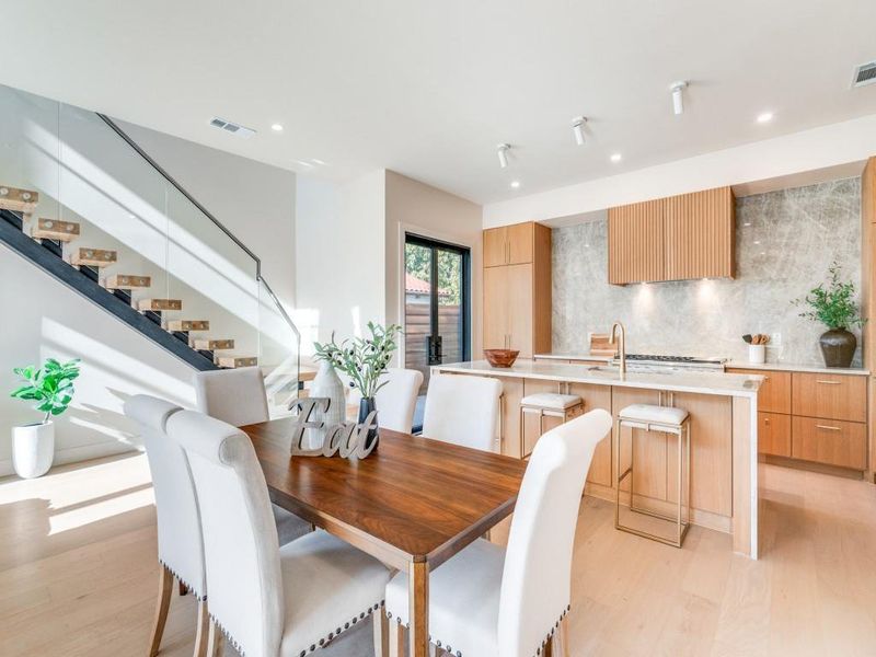 Furnished interior view inside a new home in , Dallas (Image 7). Furnished interior view inside a new home in , Dallas (Image 7).