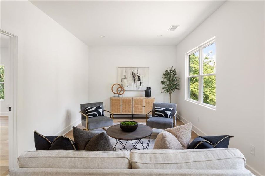 Furnished interior view inside a new home in , Atlanta (Image 8).